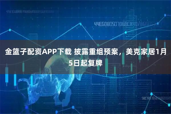 金篮子配资APP下载 披露重组预案，美克家居1月5日起复牌